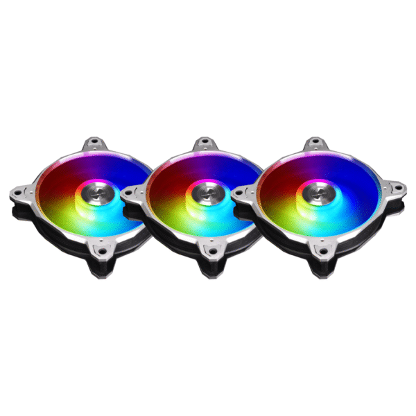 LIAN LI BORA DIGITAL Series RGB BR DIGITAL-3R S – 120mm Addressable RGB LED PWM Fan, 3-FAN Pack – High Airflow, Quiet Operation, Sync with Motherboard - Image 2