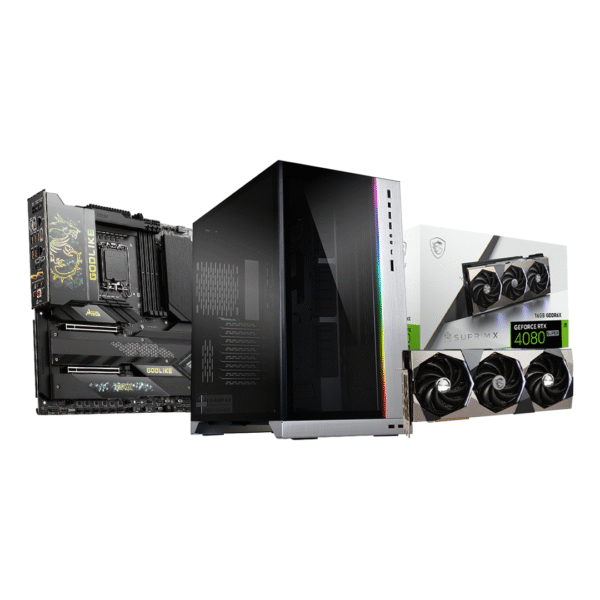 RTX 4080 SUPER 16G SUPRIM X, INTEL I9 14900KF, LIQUID FREEZER III 360 A-RGB, MEG Z790 GODLIKE MAX, SATA 2 TB - M.2 500 GB, 32GB 7200 MHZ, 1000W GOLD, 6 TB HDD, O11DYNAMIC XL