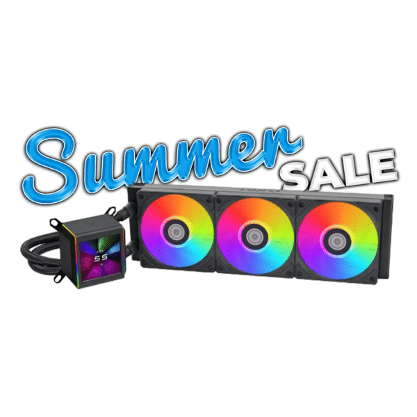 Lian Li Galahad II LCD 360mm ARGB CPU Liquid Cooler – Black | 2.88" IPS Display, Asetek 8th Gen Pump, 3600 RPM, 79.9 CFM, 2450 RPM Fans
