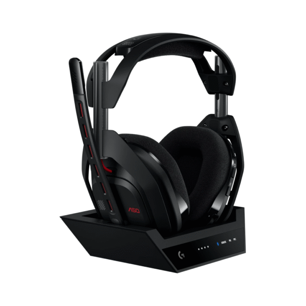 ASTRO A50 (Gen 5) LIGHTSPEED Wireless Gaming Headset + Base Station – 2.4GHz LIGHTSPEED Wireless, 16+ Hour Battery, Dolby Atmos, 40mm Drivers, USB-C, Multi-Platform Compatibility