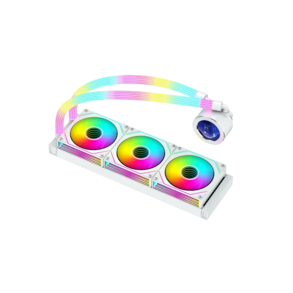 GAMEON - KRAKEN N360 LCD Display Liquid CPU Cooler 360mm With ARGB Tube - BLACK/WHITE - Image 4