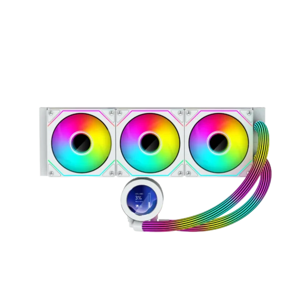 GAMEON - KRAKEN N360 LCD Display Liquid CPU Cooler 360mm With ARGB Tube - BLACK/WHITE - Image 5