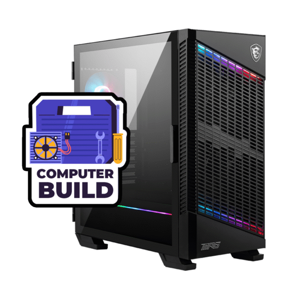 Msi Rtx 4060 super 8GB , Ryzen 5 7500f , 16GB 1x 6000 Mhz , msi mag m240 , msi b650m-b , msi A 600 bn psu , msi SSD m450 1tb m.2 gen 4 , msi case velox 100p airflow