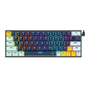 Fantech MK874 V2 Atom 63 Hot swappable Mechanical Keyboard Navy Blue