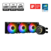 MSI MAG CoreLiquid E360 Black - AIO ARGB CPU Liquid Cooler - Rotating Cap Design - 360mm Radiator - Triple 120mm ARGB PWM Fans - LGA 1700/1851 / AM5/AM4 Compatible