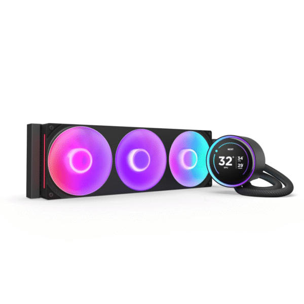 NZXT Kraken Elite 360 RGB 2024 - AIO CPU Liquid Cooler - 360mm Radiator - F360 RGB Core Fan - Customizable 2.72" IPS LCD - NZXT Turbine Pump - AMD® AM5, AM4 - Intel® LGA 1851/1700, 1200/115X - White
