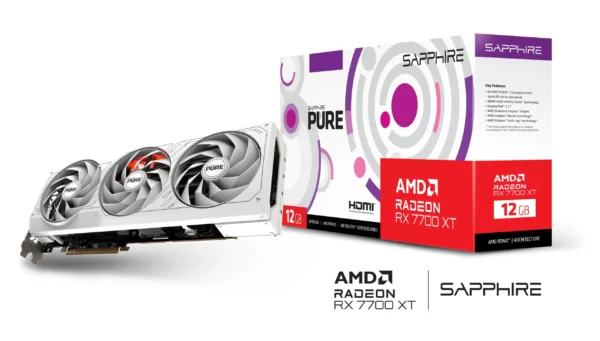 PURE AMD Radeon RX 7700 XT 12GB Graphics Card - Image 2
