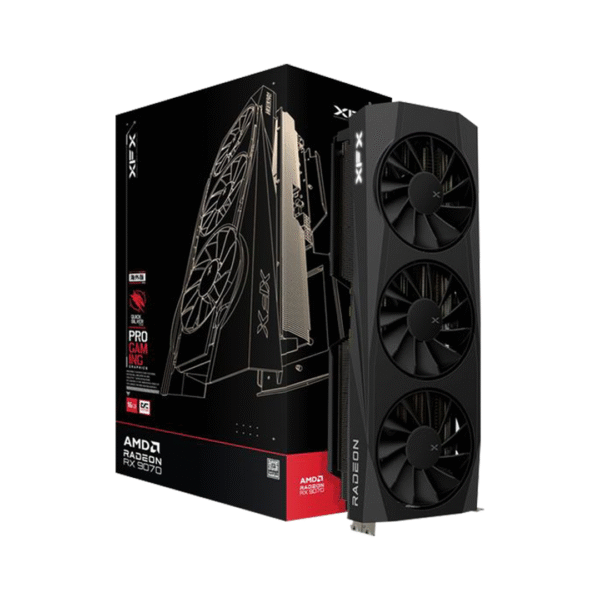 XFX Swift AMD Radeon RX 9070 OC Triple Fan Gaming Edition with 16GB GDDR6 HDMI 3xDP, AMD RDNA 4