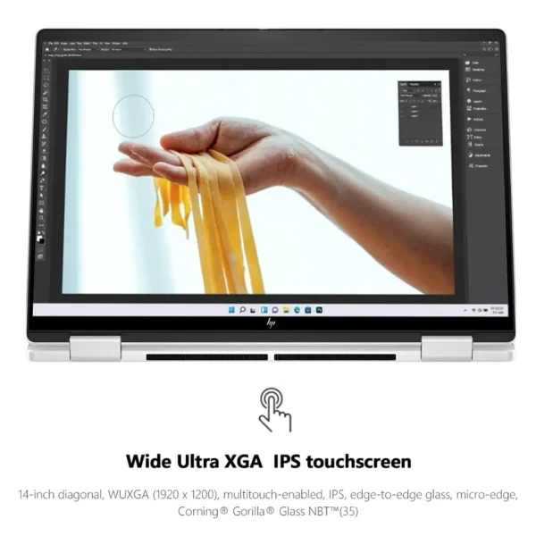 HP Envy 2 in 1 14" Wide Ultra XGA Touch Screen Laptop - Image 3