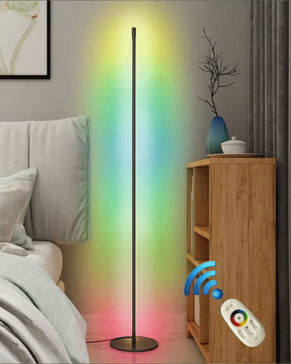 Gadgeton RGB Disc Base LED Floor Corner Light, Lamp With Remote Control - Image 3