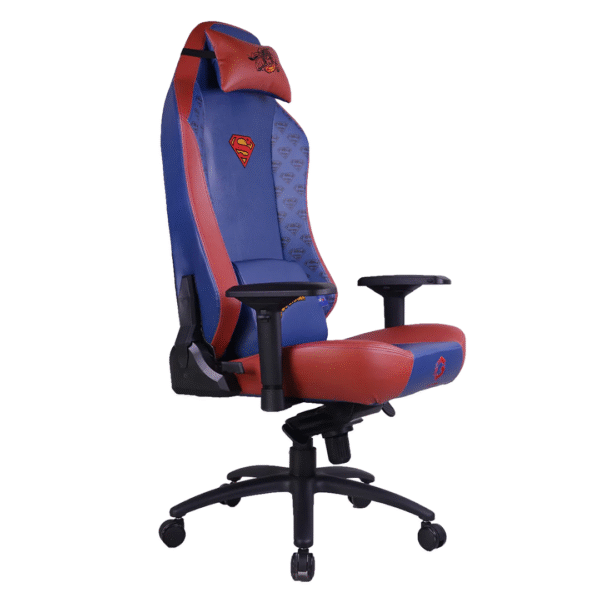 GAMEON x DC Licensed Gaming Chair With Adjustable 4D Armrest & Metal Base - Superman - Image 3