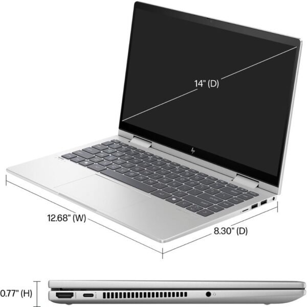 HP Envy x360 2-in-1 Business Laptop 2023, 14" FHD IPS Touchscreen, Intel 7 150U 10-Core, Intel Graphics, 16GB DDR4 512GB SSD, Backlit Keyboard, Fingerprint, Wi-Fi 6E, Win11 Pro, COU 32GB USB - Image 5