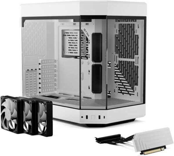 HYTE Y60 Modern Aesthetic Dual Chamber Panoramic Tempered Glass Mid-Tower ATX Computer Gaming Case - Image 2