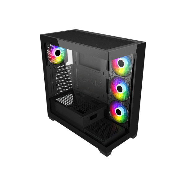 FSP M340 Case ATX Mid Tower Equipped with 120mm ARGB fans x 4 - Image 4