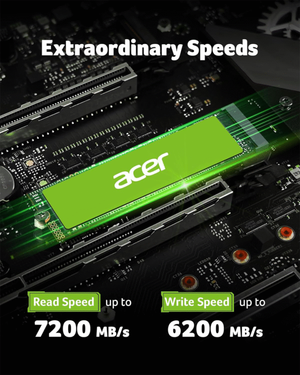 ACER FA200 4TB M.2 NVMe SSD – PCIe Gen 4, Up to 7200MB/s Read, 6200MB/s Write – PS5 Compatible - Image 6