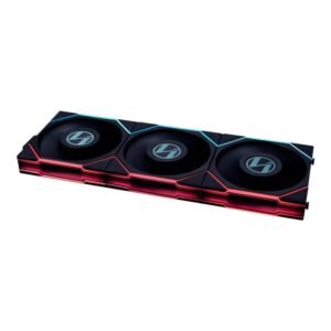 UNI FAN TL-LCD 120 Black (3pcs)aRGB PWM with LCD Screen 120mm TBC RPM (3pcs) with controller 28mm thickness