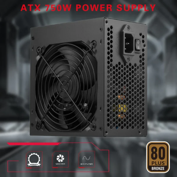 Powered By MSI Advanced-MSI VGA GEFORCE RTX 3060 VENTUS 2X 12G OC,CPU I5-12400F,MSI PRO H610M-G DDR4,MSI SPATIUM M482 PCIE4.0 NVME M.2 2TB SSD,MSI MAG CORELIQUID C240 CPU LIQUID COOLER,XPG RAM DDR4 16GB,GAMEON 750W BRONZE POWER SUPPLY,DARKFLASH DPX90 PC CASE - Image 2