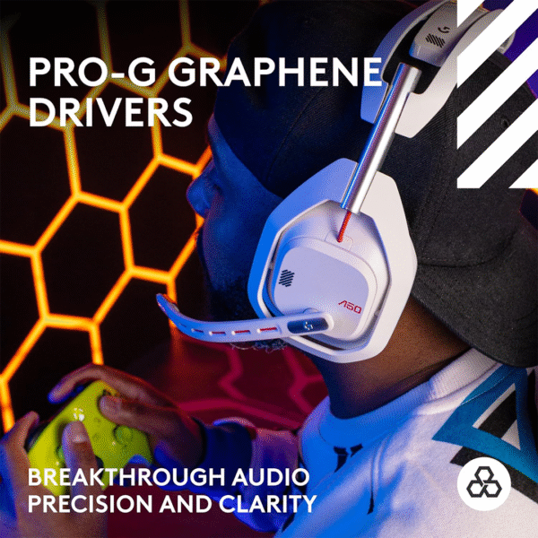 ASTRO A50 (Gen 5) LIGHTSPEED Wireless Gaming Headset + Base Station – 2.4GHz LIGHTSPEED Wireless, 16+ Hour Battery, Dolby Atmos, 40mm Drivers, USB-C, Multi-Platform Compatibility - Image 7