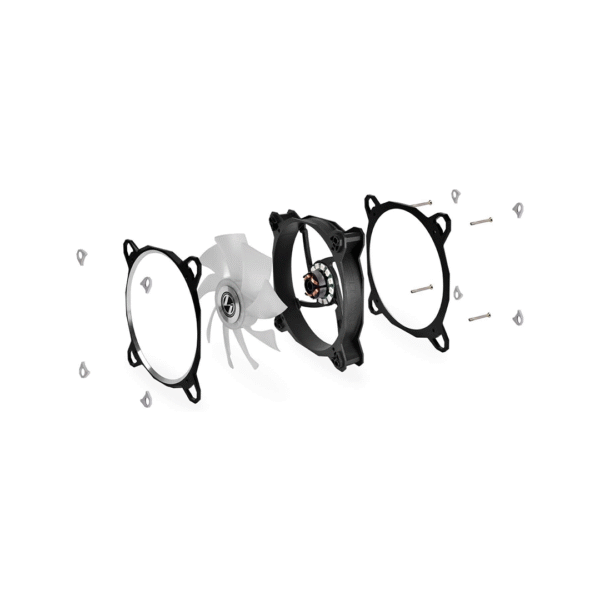 LIAN LI BORA DIGITAL Series RGB BR DIGITAL-3R S – 120mm Addressable RGB LED PWM Fan, 3-FAN Pack – High Airflow, Quiet Operation, Sync with Motherboard - Image 6