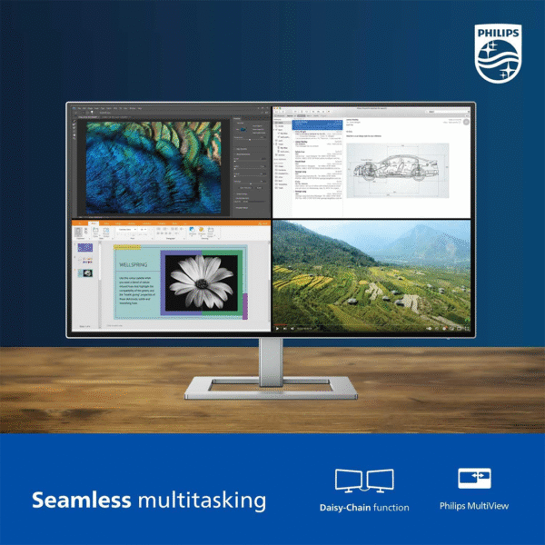 Philips Creator Series 27E2F7901 – 27" 4K UHD, IPS Black, Wide Color Gamut, USB-C (96W), KVM, HDR 400 - Image 6
