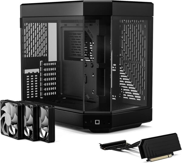 HYTE Y60 Modern Aesthetic Dual Chamber Panoramic Tempered Glass Mid-Tower ATX Computer Gaming Case - Image 8