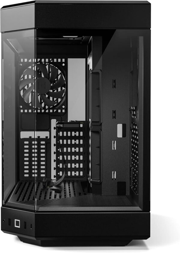 HYTE Y60 Modern Aesthetic Dual Chamber Panoramic Tempered Glass Mid-Tower ATX Computer Gaming Case - Image 7