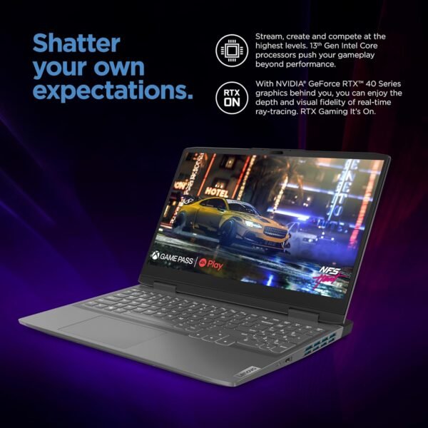 Lenovo LOQ 15IRH8 GAMING Core™ i5-13500H 1TB SSD 8GB 15.6" (1920x1080) 144Hz IPS WIN11 NVIDIA® RTX 4050 6GB STORM GREY Backlit Keyboard - Image 3
