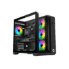 GAMEON Infinity Midnight Series ARGB Mid Tower Gaming Case - Black