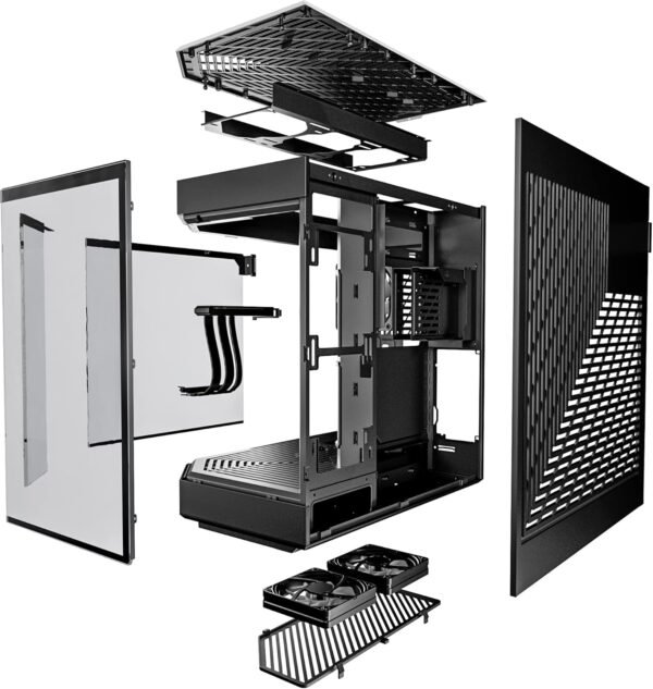 HYTE Y60 Modern Aesthetic Dual Chamber Panoramic Tempered Glass Mid-Tower ATX Computer Gaming Case - Image 10