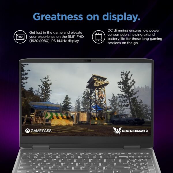 Lenovo LOQ 15IRH8 GAMING Core™ i5-13500H 1TB SSD 8GB 15.6" (1920x1080) 144Hz IPS WIN11 NVIDIA® RTX 4050 6GB STORM GREY Backlit Keyboard - Image 4
