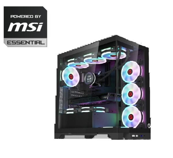 Powered By MSI Essential-MSI B760 GAMING PLUS WIFI,GALAX RTX 4070 SUPER 12GB DUAL FANS,CPU i5-14400f,MSI SPATIUM M461 PCIE 4.0 NVME M.2 4TB,REDRAGON 240MM COOLER,THERMALTAKE 750W GOLD PSU,XPG 32GB RAM DDR5,GAMEON EMPEROR IV 7 FANS CASE
