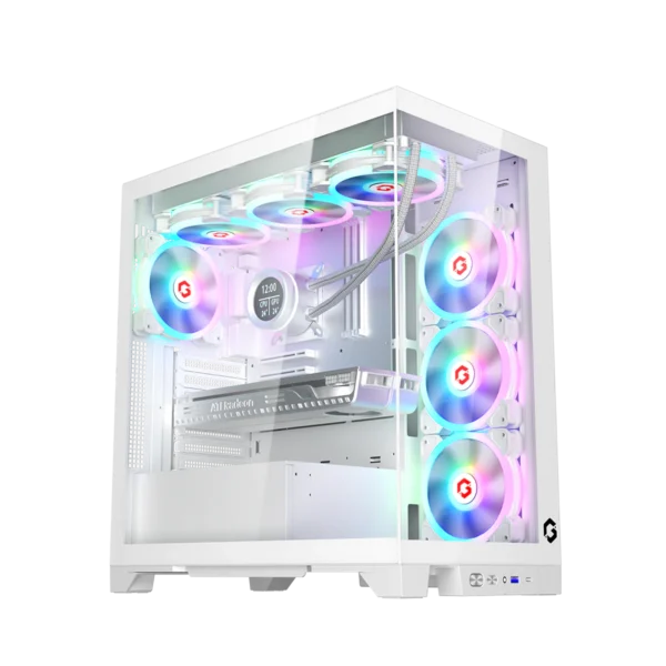 GAMEON Emperor Arctic IV Series Mid Tower Gaming Case - White- GO-EMPERORIV-A