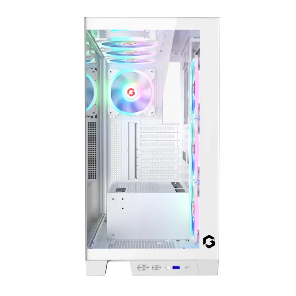 GAMEON Emperor Arctic IV Series Mid Tower Gaming Case - White- GO-EMPERORIV-A - Image 4