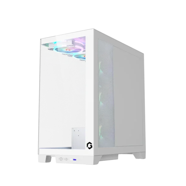 GAMEON Emperor Arctic IV Series Mid Tower Gaming Case - White- GO-EMPERORIV-A - Image 6
