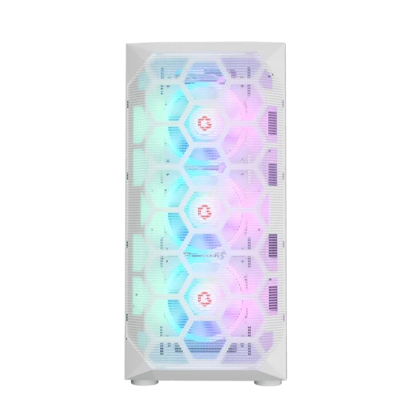 GAMEON Emperor Arctic I Series Mid Tower Gaming Case - White, GO-EMPERORI-A - Image 3