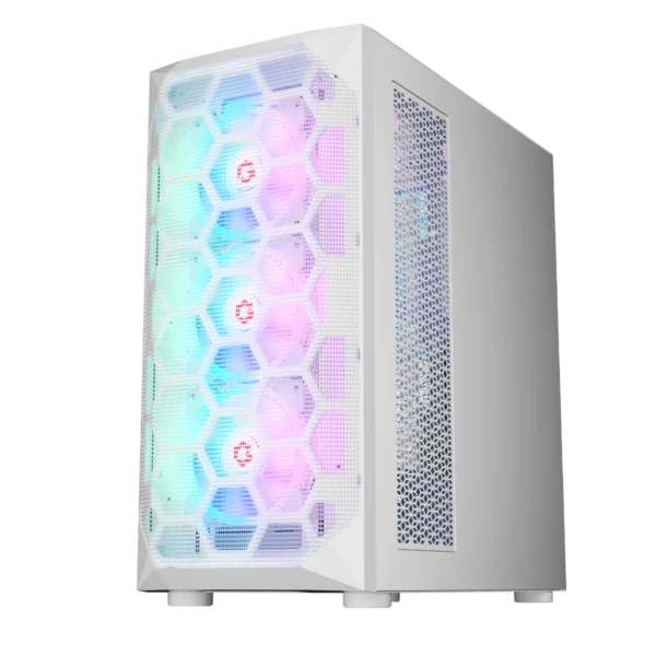 GAMEON Emperor Arctic I Series Mid Tower Gaming Case - White, GO-EMPERORI-A - Image 5