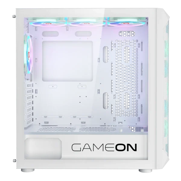 GAMEON Emperor Arctic I Series Mid Tower Gaming Case - White, GO-EMPERORI-A - Image 6