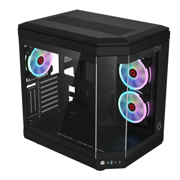 GAMEON Valkyrie Series Mid Tower Gaming Case - Black, GO-VALKYRIE-B - Image 6