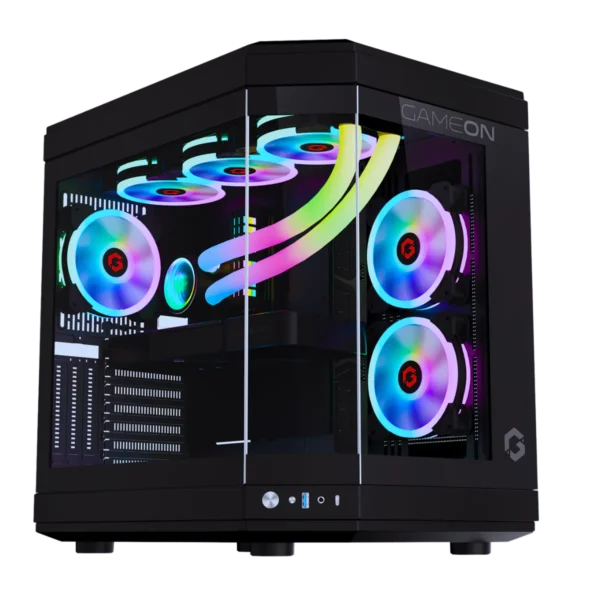 GAMEON Valkyrie Series Mid Tower Gaming Case - Black, GO-VALKYRIE-B