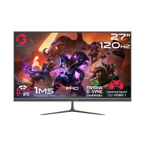 GAMEON GOES27FHD120IPS 27" FHD, 120Hz, MPRT 0.5ms, HDMI 2.1, IPS Gaming Monitor (Support PS5) - Image 2