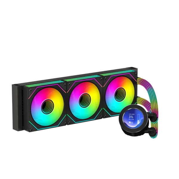 GAMEON - KRAKEN N360 LCD Display Liquid CPU Cooler 360mm With ARGB Tube - BLACK/WHITE