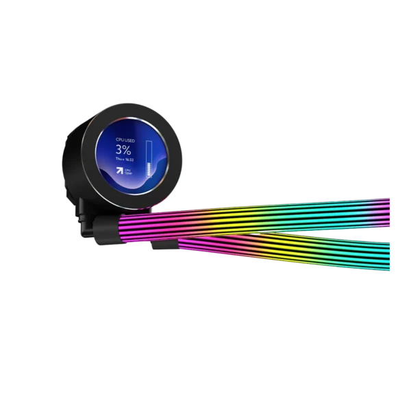 GAMEON - KRAKEN N360 LCD Display Liquid CPU Cooler 360mm With ARGB Tube - BLACK/WHITE - Image 11